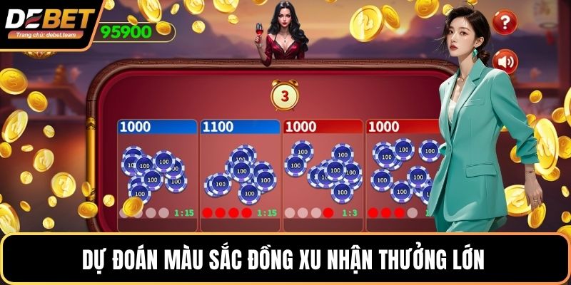 Dự đoán màu sắc đồng xu nhận thưởng lớn